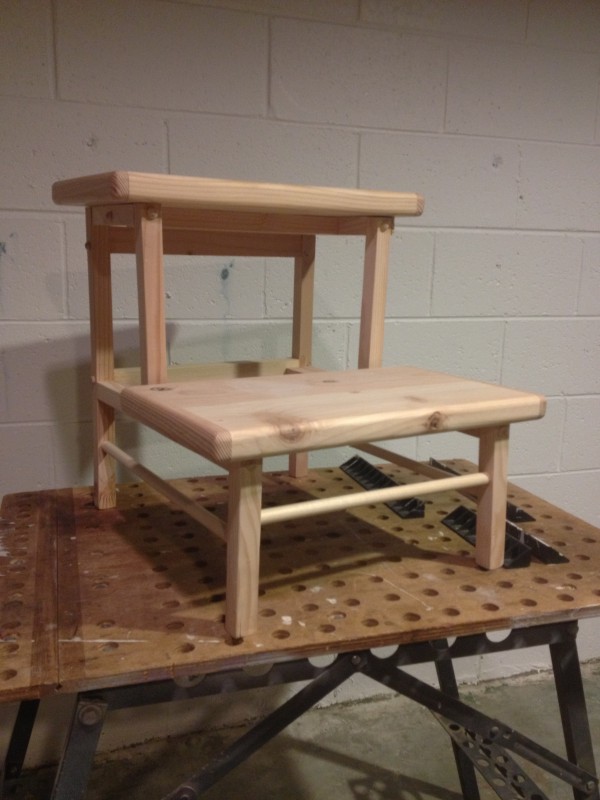 photo of small bench/step stool